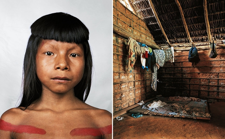 Akhohxet, 8 lat, Amazonia, Brazylia; z cyklu "Where Children Sleep", fot. James Mollison