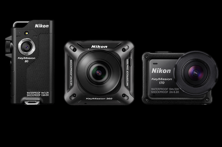 Trzy kamery sportowe Nikon KeyMission