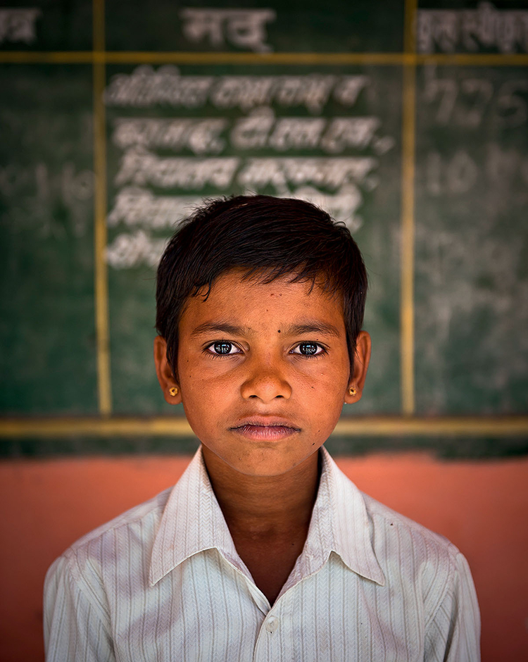 Portret ucznia,
Radżastan, Indie. Fot. Jakub Śliwa