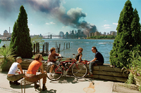 Zamach z 11 września na zdjęciu Thomasa Hoepkera
