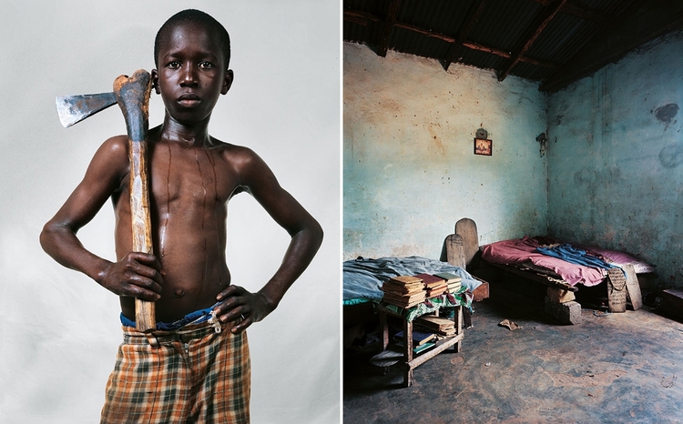 Lamine, 12 lat, wioska Bounkiling, Senegal; z cyklu "Where Children Sleep", fot. James Mollison