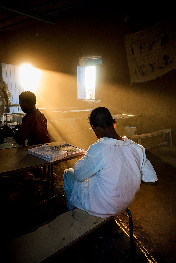 Szkolna klasa
w wiosce El-Ar,
w rejonie IV katarakty
Nilu, Sudan. Fot. Jakub Śliwa