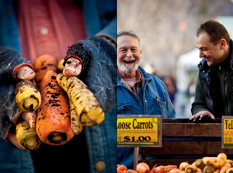 Ręce rolnika 2011, fot. Francesco Tonelli "Są to zdjęcia Aleksa Paffenrotha, rolnika, który sprzedaje warzywa na rynku Union Square w Nowym Jorku." Ustawienia: 200 mm, 1/100 s, f/3,5, ISO 200