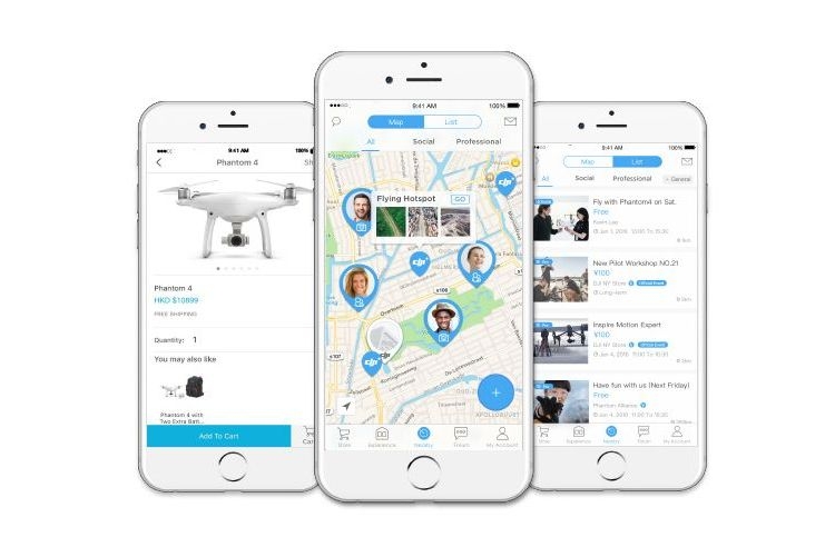 DJI+ Discover - sieć społecznościowa dla użytkowników dronów