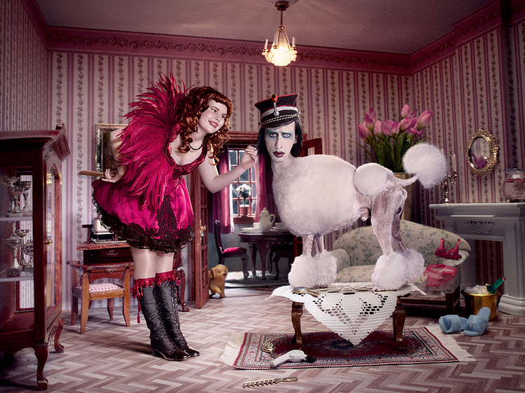 Kampania dla MTV Networks z Marilynem Mansonem w roli pudla, fot. Frieke Janssens