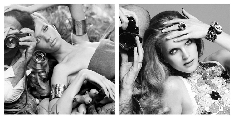 Po lewej: Veruschka i Franco Rubartelli dla Vogue (1968 r.)



Po prawej: Mirte Maas, Vogue Latin America, fot. Nagi Sakai (2013 r.)
